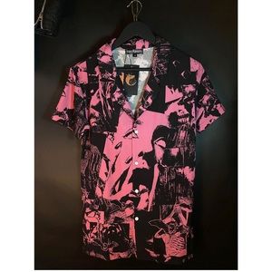 Future Monsters pretty in pink button down